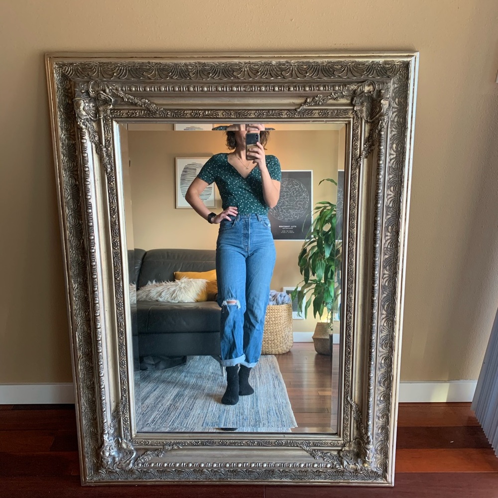 floral wrap Brandy Melville crop top